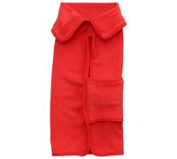 CHICTRY Dog Drying Robe Soft Fleece Bathrobe for Dogs Fast Absorbing Towel After Bath Swim Pool Play Red-B-XL One Size