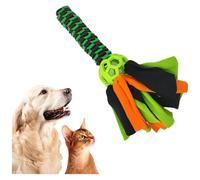 CHICTRY Dog Interactive Toy Rope Ball for Chew Durable Flirt Pole Replacement Outdoor Exercise for Small Medium Dogs Black Green One Size