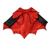 CHICTRY Halloween Pet Vampire Baron Cloak Dog Cat Bat Cape Dog Witch Clothes Cosplay Party Costume Red Black Small