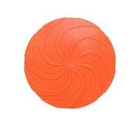 CHICTRY Indestructible Flying Discs Interactive Dog Toy Soft Lightweight Flyer Toys for Dogs Outdoor Playtime Orange 21.5cm
