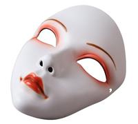 CHICTRY Japanese Anime Mask Kabuki Kitsune Full Face Mask Hand-painted Masks For Halloween Party Type G One Size