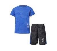 CHICTRY Kids Boys 2Pcs Soprt Activewear Set Basketball Football Jersey Short Sleeve Quickly Dry T-Shirt and Shorts Set Blue 12-14 Years