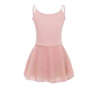 CHICTRY Kids Girls Sleeveless Dance Leotards Hollow Back Camisole Ballet Tutu Dress Lyrical Modern Ballerina Outfit Dancewear Type B Pink 15-16 Years