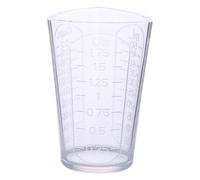 CHICTRY Measuring Cups, Silicone Mixing Cup Nonstick Reusable Cups for Epoxy Casting Molds, DIY Art Craft 50ML Translucent One Size