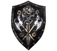 CHICTRY Medieval Armor Shield Viking Shield Gladiator Roman Soldier Prop Crusader Costume Party Props Type 1 One Size