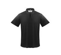 CHICTRY Men Clergy Clerical Shirt Short Sleeve Church Priest Top Shirt with Free Slip-in Tab Collar Black M