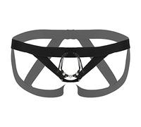 CHICTRY Men's Enhancing G-String Harness Underwear Jockstrap Panties Thongs Bikini Briefs T-Back Black C One Size