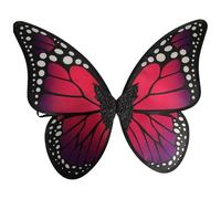 CHICTRY Monarch Butterfly Wings, Fairy Dress Up Wings For Halloween Christmas Cosplay Party Red One Size