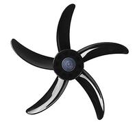 CHICTRY Plastic Fan Blade 5 Leaves with Nut Cover for 20 Inch Household Standing Pedestal Fan Table Fanner General Accessories Replacement Part Black One Size