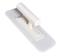 CHICTRY Plastic Flat Finishing Trowel Concrete Cement Mortar Drywall Plastering Tile Masonry Construction Hand Tools White Round S One Size