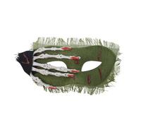 CHICTRY Scary Halloween Mask Skeleton Hands Masks April Fools' Day Cosplay Half Face Covers Green One Size