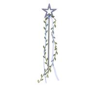 CHICTRY Shiny Star Fairy Wand Princess Angel Wand Magic Stick With Ribbon And Vines For Birthday Party Blue One Size