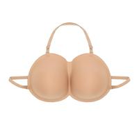 CHICTRY Silicone Breastplate D Cup Adjustable Halter Bra Fake Boobs Breasts Enhancers for Mastectomy Crossdresser Type B Nude One Size