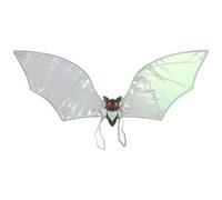 CHICTRY Sparkle Bat Wings Vampire Bat Sheer Wings For Masquerade Dress Up Party White 1 One Size