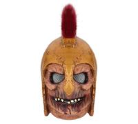 CHICTRY Spartan Roman Helmet Medieval King Leonidas Latex Helmet Armor Warrior Headwear Costume Gold One Size