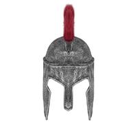 CHICTRY Spartan Roman Helmet Medieval King Leonidas Latex Helmet Armor Warrior Headwear Costume Silver One Size