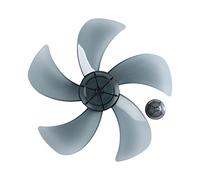 CHICTRY Universal Plastic Silence Fan Blade 5 Leaves with Nut Cover for 12/14 Inch Household Standing Pedestal Fan Table Fanner Fan Accessories Gray B 12 Inch