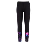 CHICTRY UPF 50+ Swim Leggings for Girls Mermaid Scales Bottom Long Tights Rash Guard Pants Black 9-10 Years