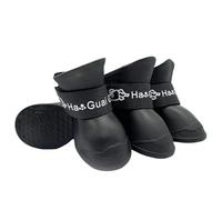 CHICTRY Waterproof Dog Boots Dog Shoes for Snow Rain Anti-slip Soft Paw Protector for Teddy Pomeranian Bichon Black XXL