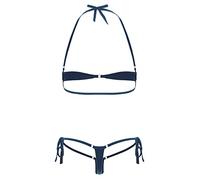 CHICTRY Women Brazilian Bikini Set Halterneck Bra with Mini Thong Micro Extreme Swimwsuit Beachwear