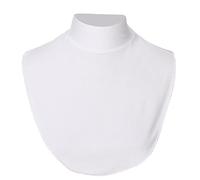 CHICTRY Women Solid Color Fake Collars Detachable Collar Turtleneck Half Top Mock Blouse Dickey Collar Detachable Neck Warmer White B One Size