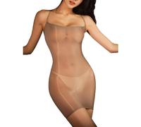 CHICTRY Women's Oil Glossy Sheer Bodycon Dress Slim See Through Sexy Tight Pencil Micro Mini Dress 4# Grey C One Size