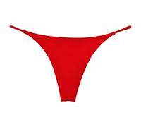CHICTRY Womens Sexy Low Waist Thong T Pants Underwear Panties Micro Mini G-String Lingerie Panty Red S
