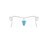 CHICTRY Women's Sexy Low Waist Thong T Pants Underwear Panties Micro Mini G-String Lingerie Panty Sky Blue One Size