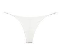 CHICTRY Womens Sexy Low Waist Thong T Pants Underwear Panties Micro Mini G-String Lingerie Panty White XL