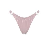 CHICTRY Women's Shiny Metallic Low Rise G-String Thong Rave Bottoms Sexy Micro Panties Briefs T-Back Pink A XL