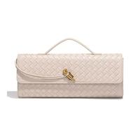 ChicWeave Women s Trendy Evening Woven Shoulder Bags Faux Leather Underarm Crossbody Handbag with Main and Inner Bag Holds Mobile Phone Power Bank Cosmetics