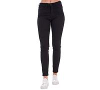 ChicWhisper Ladies Black Tencel Stretch Denim Super Skinny Jeans