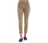 ChicWhisper Ladies Cropped 7/8 Length Slim Fit Pants Capri Crop Jeans Khaki