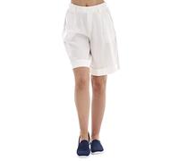ChicWhisper Ladies Pull On Wide Leg Pure Linen Elasticated Shorts