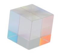 Chidlantu Prism Cube Optical Glass RGB Dispersion Color Cube, X Cube Prism for Sun Catcher, Multi Angle Light Refraction with Kaleidoscopic Effect, Compact Sensory Toy Gift for All (15 * 15 * 15MM)