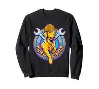 Chief Engineer Retro Dog Mechanic Vintage Mascot Sweatshirt