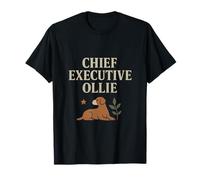 Chief Executive Ollie Vintage Serif Earthy Design T-Shirt