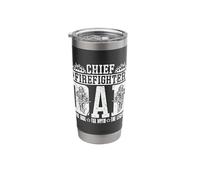 Chief Firefighter Dad The Idol The Fireman Chief Firefighter Stainless Steel Insulated Tumbler