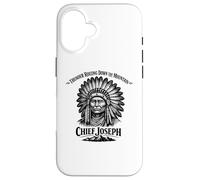 Chief Joseph Thunder Rolling Down the Mountain History Case for iPhone 16