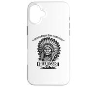 Chief Joseph Thunder Rolling Down the Mountain History Case for iPhone 16 Plus