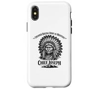Chief Joseph Thunder Rolling Down the Mountain History Case for iPhone X/XS