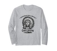 Chief Joseph Thunder Rolling Down the Mountain History Long Sleeve T-Shirt