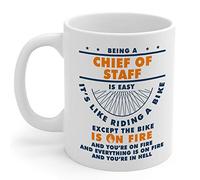Chief Of Staff Gifts 11oz White Ceramic Coffee Cup - Men and Women Chief Of Staff Mug