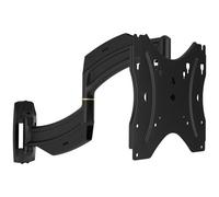 Chief Small ThinstallTM Single Swing Arm Wall Display Mount - 18 Inch Extension 75 x 75 mm 200 x 200 mm -12 - 0 90 Steel Black