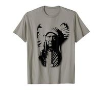 Chief Three Horses Native American Lakota Sioux Wild West T-Shirt