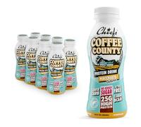 CHIEFS High 25g Protein Shake - Coffee Flavour - No Added Sugar - Lactose-free - Gluten Free - Lower Carb - Ready to Drink - 8x300ml Bottles