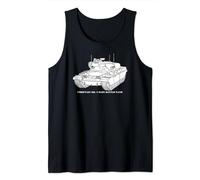 Chieftain Tank British Military Tanks Cutout Silhouette Tank Top
