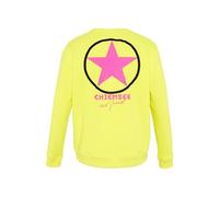 Chiemsee Sweatshirt with typical label back print, 12-0645 Lemon Tonic, M
