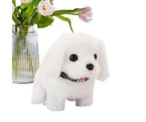 Chien Peluche Intelligent Pour Enfantś - Jouet Robot Éducatif Interactif Qui Marche Et Aboie | Animal De Compagnie Électrique En Peluche Douce Pour Développement Sensoriel Et cadeau Enfant