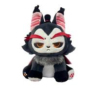 Chienc 2025 Hazbin Hotel Plush Doll | Angel Dust Meow Stuffed Toy - Soft Heluva Boss Plushie for TV Fans, Kids, and Adults A (Grey)